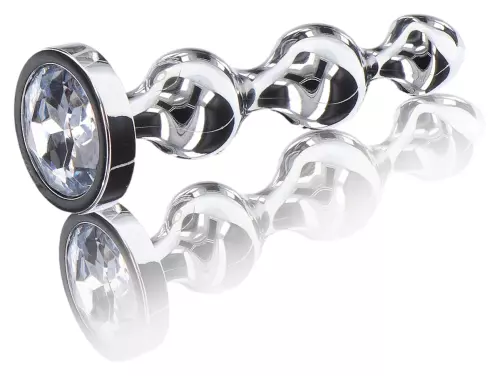 Schmuck Plug Diamond Star Beads M 10.5 x 2.5cm – 1/3
