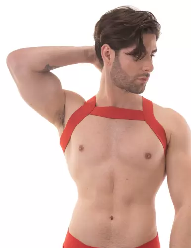 Elastischer Harness Matt Pop Rot – 3/5
