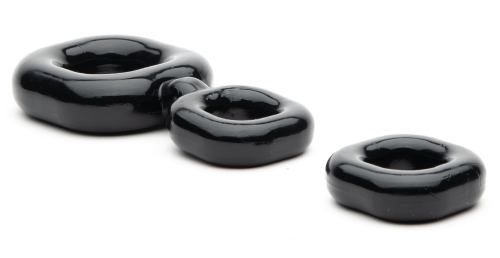 Boner Kit Cockring und Ballstretcher Schwarz