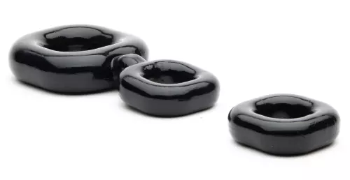 Boner Kit Cockring und Ballstretcher Schwarz – 1/5