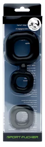 Boner Kit Cockring und Ballstretcher Schwarz – 2/5