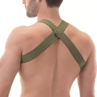 Elastischer Harness Matt Pop Khaki – 2/4