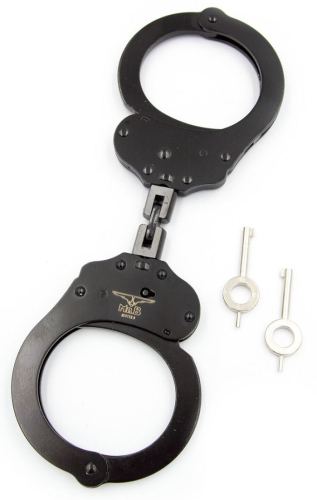 Metal Handcuffs Double Lock Black