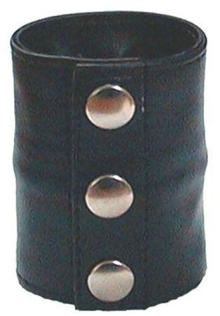 Leather Wrist Cuff Mister B Black