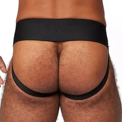 Jockstrap aus Leder Mister B Schwarz-Rot – 2/5