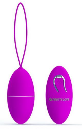 Draadloos trillend ei violet Joanne - 7 x 3.5 cm