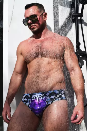 Badehose Feed Me Swim Schwarz-Weiß – 11/11