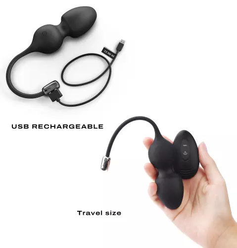Vibrierende Liebeseier Love Balls Dorcel 9 x 3,5cm Schwarz – 5/5