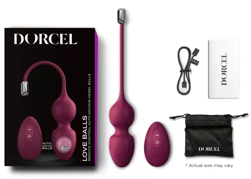 Vibrierende Liebeseier Love Balls Dorcel 9 x 3,5cm Violett – 2/5
