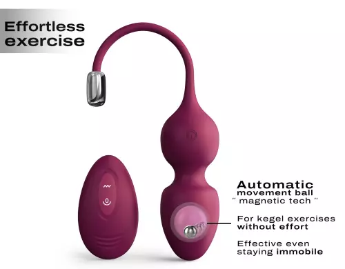Vibrierende Liebeseier Love Balls Dorcel 9 x 3,5cm Violett – 3/5
