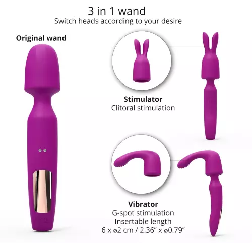 Wand R-Evolution Love To Love Violett – 3/4