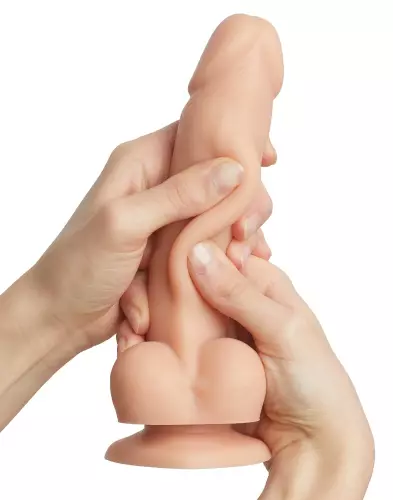 Realistischer Dildo Sliding Skin Strap-On-Me S 13 x 3,7cm – 4/7