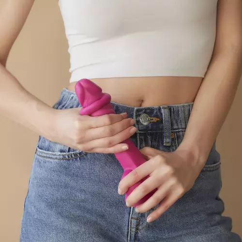 Dildo Sliding Skin Strap-On-Me S 13 x 3,7cm Rosa – 6/6