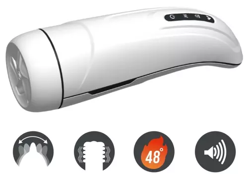 Automatische Stroker Marissa Pretty Love Likken-Trillen – 3/8