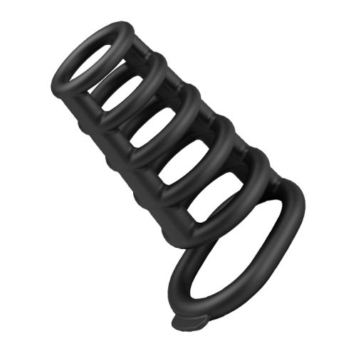 Penis Sheath with Silicone Rings Rodrigo 10 x 5cm