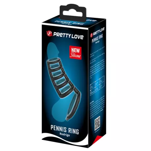 Penis Sheath with Silicone Rings Rodrigo 10 x 5cm – 2/9