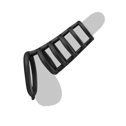 Penis Sheath with Silicone Rings Rodrigo 10 x 5cm – 8/9