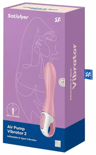 Vibrator aufblasbar Air Pump Vibrator 2 Satisfyer 12 x 3,5cm Rosa – 2/6