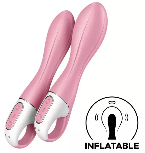 Vibrator aufblasbar Air Pump Vibrator 2 Satisfyer 12 x 3,5cm Rosa – 6/6