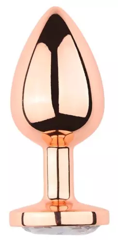 Anal-Schmuckplug PinkyGold L 8.5 x 4cm transparentes Juwel – 4/4
