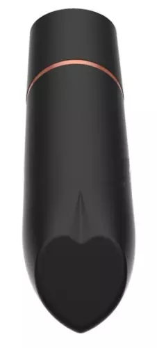 Mini Vibrator Herz Lippenstift 9cm Schwarz – 5/5