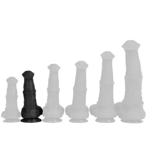 Pferdesilikon-Dildo Centaura M 16 x 5,5cm Schwarz – 1/4