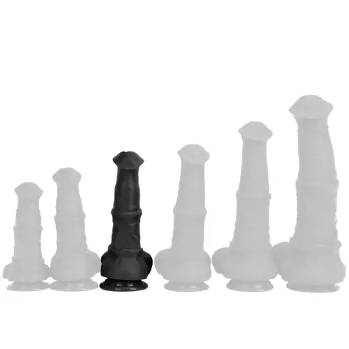 Paard dildo Centaura L 18 x 6.5cm Zwart – 1/6