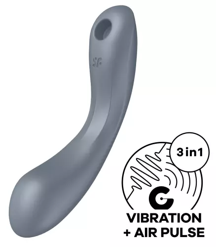 Klitoris-Stimulator Curvy Trinity 1 Satisfyer Grau – 10/10