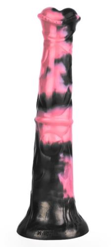 Animal Dildo Ragulf 26 x 5.5cm Black-Pink
