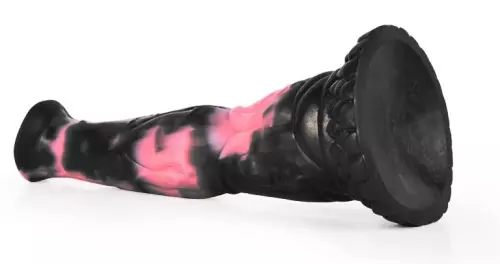 Tierisches Dildo BODULF 25 x 6cm Schwarz-Rosa – 3/6