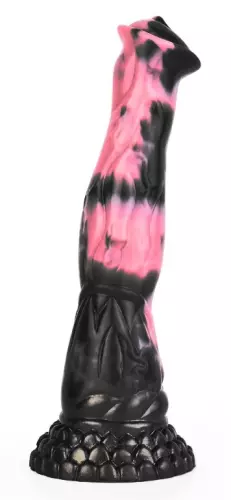 Tierisches Dildo BODULF 25 x 6cm Schwarz-Rosa – 4/6