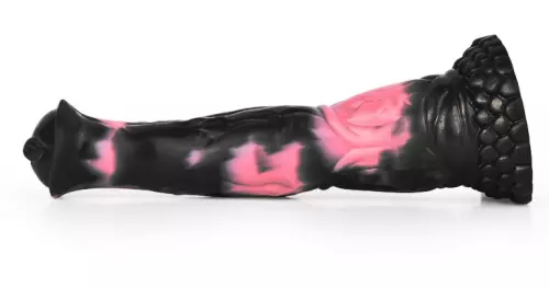 Tierisches Dildo BODULF 25 x 6cm Schwarz-Rosa – 5/6