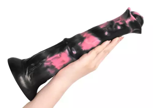 Tier-Dildo Exulf 26 x 6cm Schwarz-Rosa – 2/7