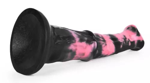 Tier-Dildo Exulf 26 x 6cm Schwarz-Rosa – 7/7