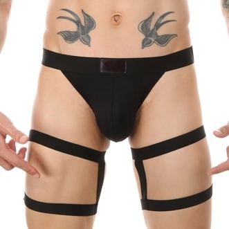 String with elastic bands Clelio Black