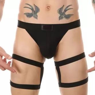 String mit elastischen Bändern Clelio Schwarz – 1/3