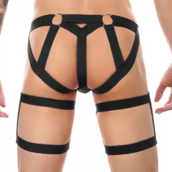 String mit elastischen Bändern Clelio Schwarz – 2/3