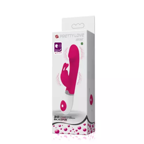 Vibrator Rabbit Gene Voice Controle Rosa – 3/12