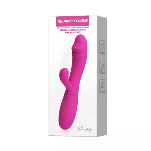 Vibromasseur Rabbit Snappy 9.5 x 3.2cm Rose – 2/12