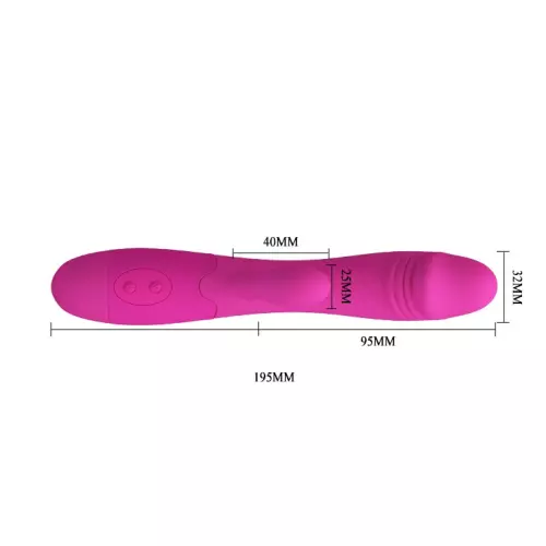 Vibromasseur Rabbit Snappy 9.5 x 3.2cm Rose – 3/12