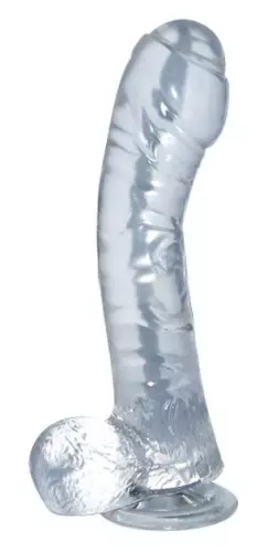 Dildo Lazy Transparent Jelly 13 x 3.5cm – 1/5