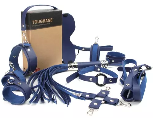 BDSM Set Bondage Obedience 10 Teile Blau – 2/2