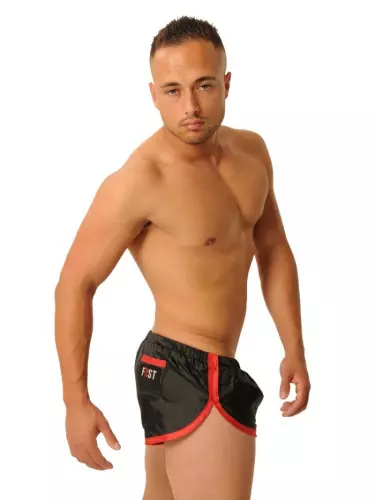 Korte broek Fist Zwart-Rood – 5/6