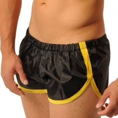 Korte broek FIST Zwart-Geel