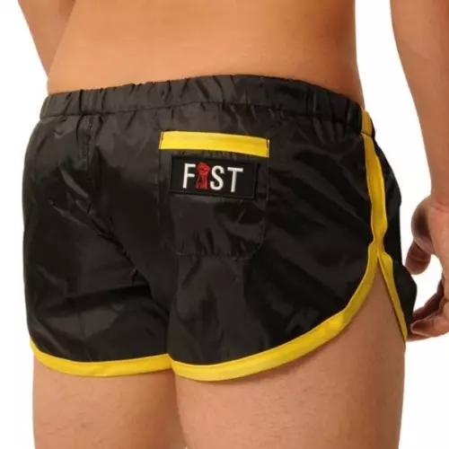 Kurze Hose FIST Schwarz-Gelb – 2/6