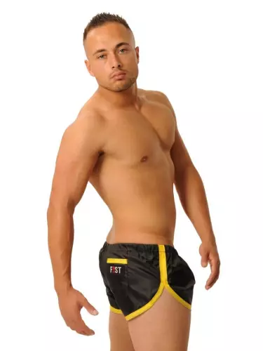 Kurze Hose FIST Schwarz-Gelb – 5/6