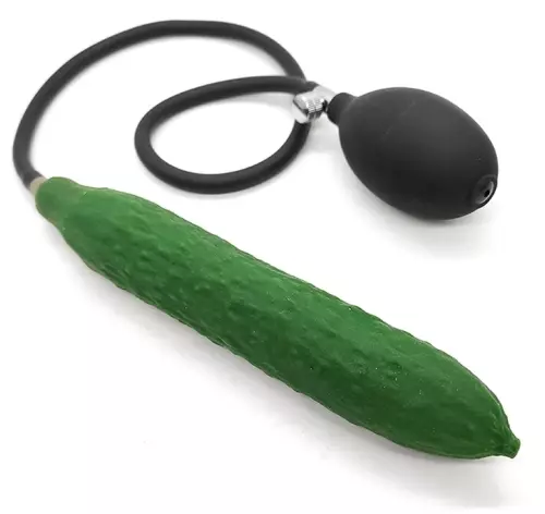 Aufblasbarer Dildo Gurke 18 x 3,5cm – 1/4
