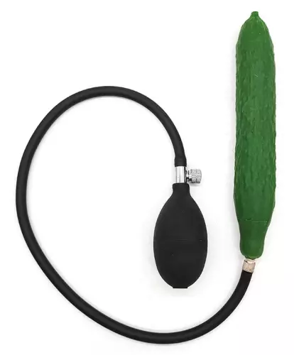 Aufblasbarer Dildo Gurke 18 x 3,5cm – 4/4