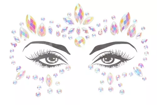 Phosphorescent Eye Contour Rhinestone Stickers Glow Jewelry – 1/4