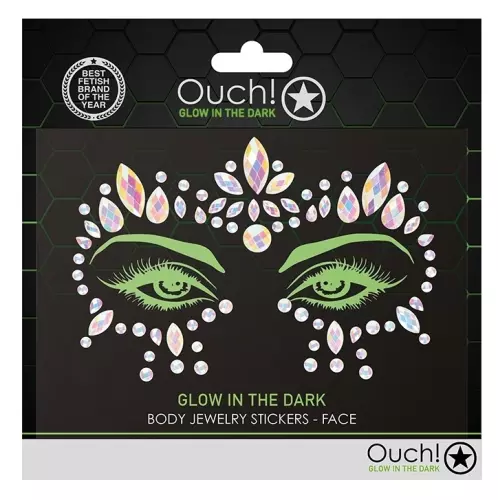 Phosphorescent Eye Contour Rhinestone Stickers Glow Jewelry – 2/4